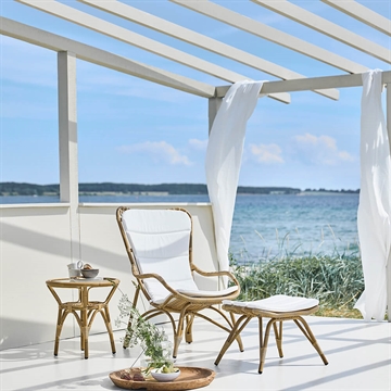 Sika-Design Outdoor Monet Fodskammel og stol med hynder