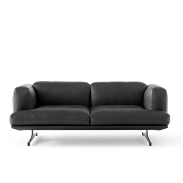 Andtradition Inland AV22 2-Seater Nobel Leather Black 