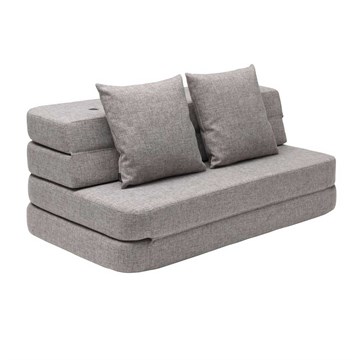 by KlipKlap KK 3 Fold Sofa Multigrå med grå