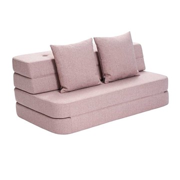 by KlipKlap KK 3 Fold Sofa - Soft Rose m/rose