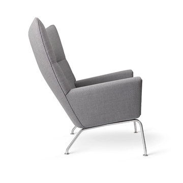 Carl Hansen & Søn CH446 Wing Chair Passion 6101 Grey Side