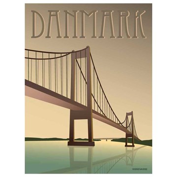 Vissevasse Danmark plakat - Lillebæltsbroen