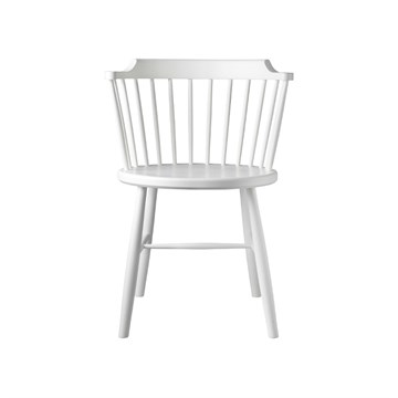 FDB Møbler J18 Spisebordsstol Bøg Lakeret Hvid