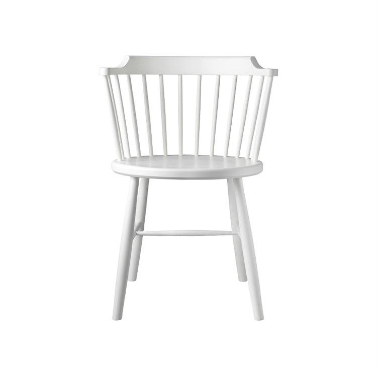 FDB Møbler J18 Spisebordsstol Bøg Lakeret Hvid