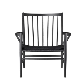 FDB Møbler J82 stol i sort bøg med sort flet