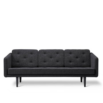 Fredericia Furniture Sofa No.1 BM 3 personers Sort eg Hallingdal 180