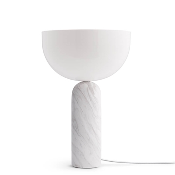 New Works Kizu Bordlampe Large - Hvid Marmor