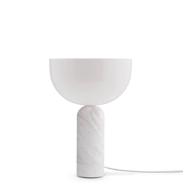 New Works Kizu Bordlampe Small - Hvid Marmor