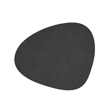 Lind DNA Table Mat Hippo Curve L Black Anthracite