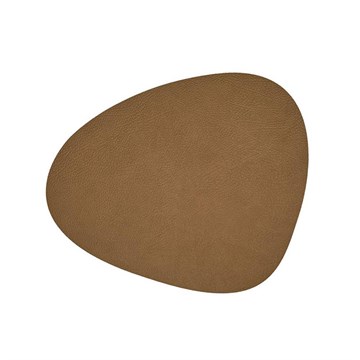 Lind DNA Table Mat Hippo Curve L Brown