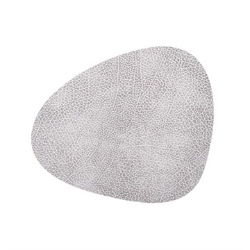 Lind DNA Table Mat Hippo Curve L White Grey
