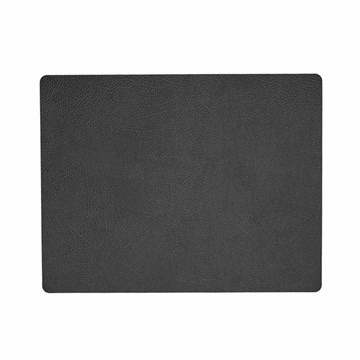 Lind DNA Table Mat Hippo Square L Black Anthracite