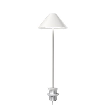 Louis Poulsen Keglen Bordlampe M/Pind Hvid