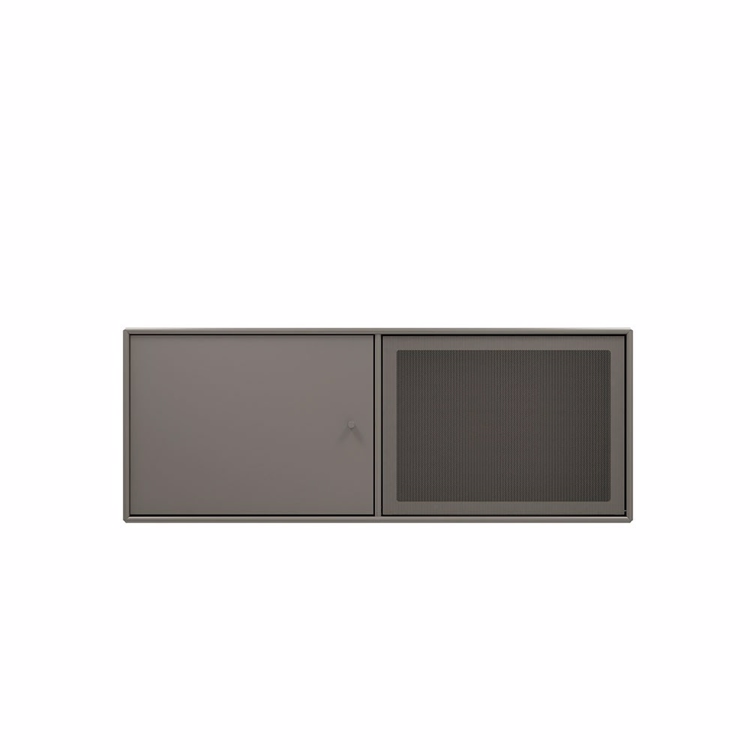 Montana TV bord Modul SL12 small væghængt i farven coffee brun