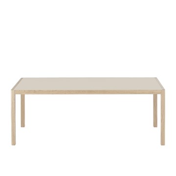 Muuto Workshop spisebord 200x92 cm Eg/Warm Grey