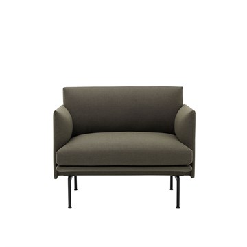 Muuto Outline stol i stoffet fiord 961