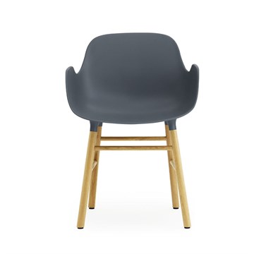 Normann Copenhagen Form Spisebordsstol m/armlæn Oak/Blue 