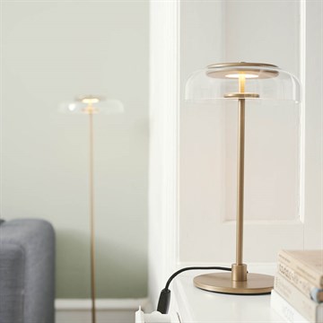 Nuura Blossi Bordlampe Nordic Gold/Clear Stue