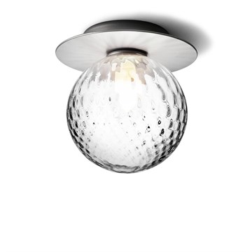 Nuura Liila 1 Væg/Loft lampe Medium Light Silver Optic i loftet
