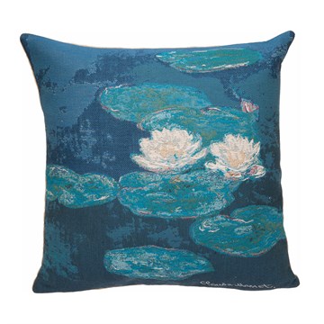 Poulin Design Pude Claude Monet Water Lillies Evening Effect