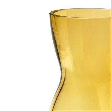 Holmegaard Calabas Vase H16 Amber detajle