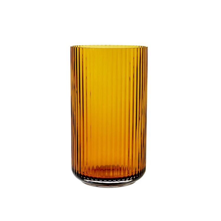 Lyngby Vase Glas Amber XLarge H31 cm
