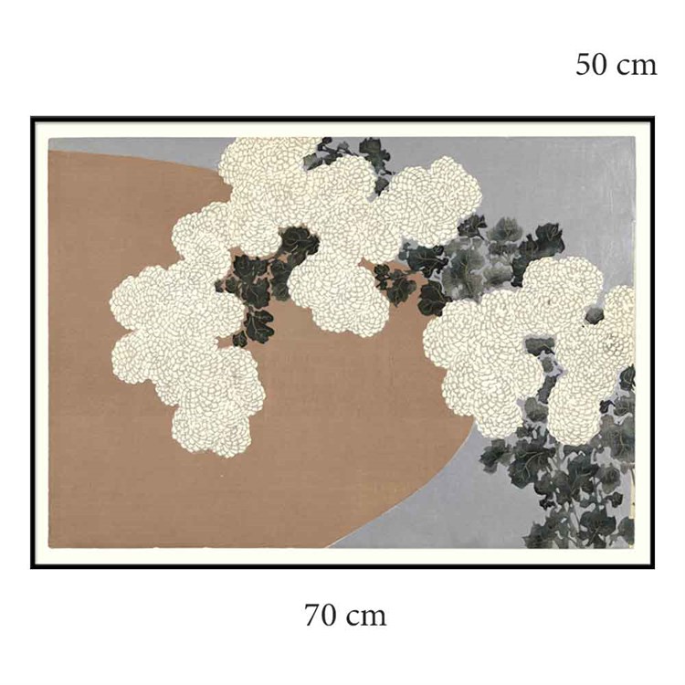 The Dybdahl Co Plakat Chrysantemum med sort 70x50 ramme