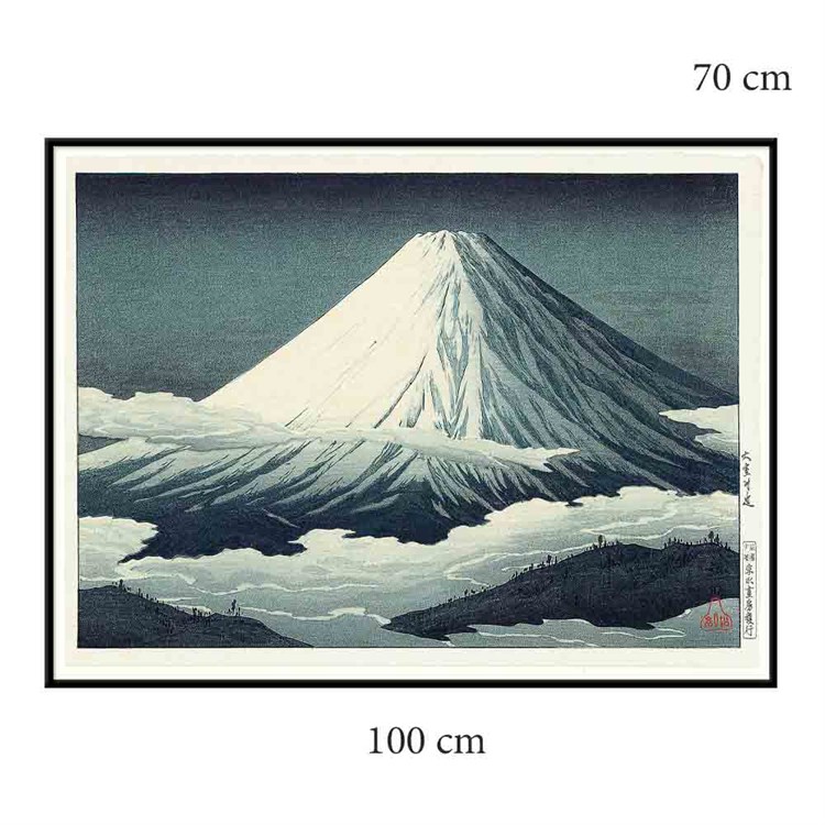 The Dybdahl Co Plakat Mount Fuji Sort Ramme 100x70