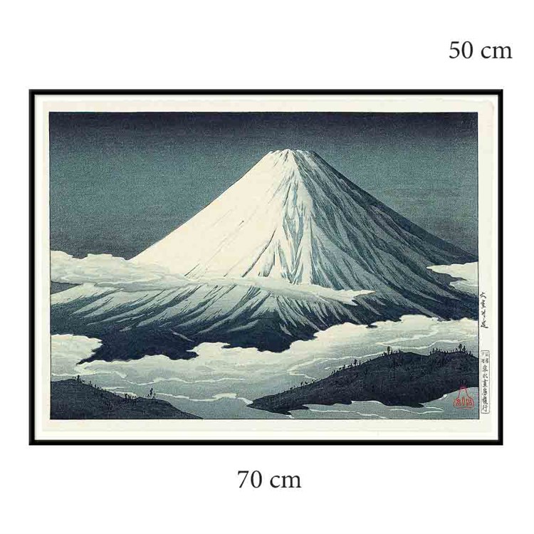 The Dybdahl Co Plakat Mount Fuji Sort Ramme 70x50