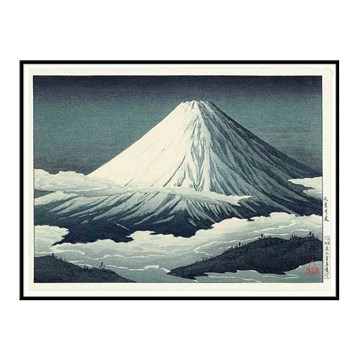 The Dybdahl Co Plakat Mount Fuji Sort Ramme 