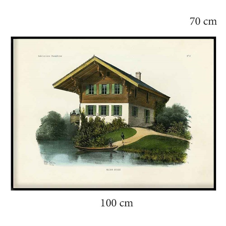 The Dybdahl Co Plakat Maison Suisse sortramme 100x70