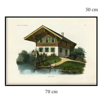 The Dybdahl Co Plakat Maison Suisse sortramme 70x50