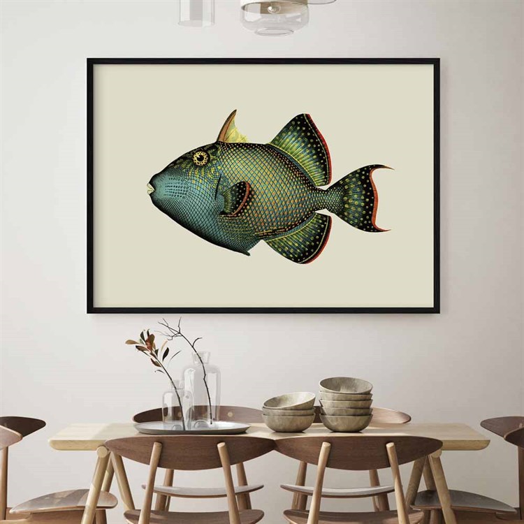 The Dybdahl Co Plakat Trigger Fish spisestuen