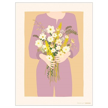 Vissevasse Garden Girl plakat - 50x70 cm