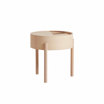 Woud Arc Side table i ask Ø45