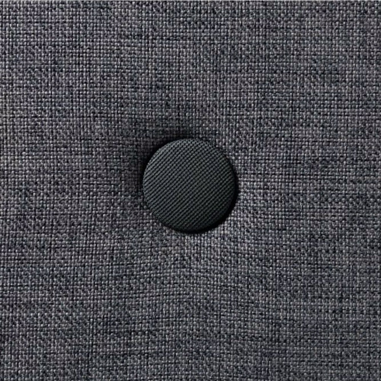 KK 3 fold single i blågrå m/grå knap