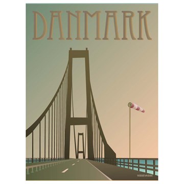Vissevasse Danmark plakat - Storebæltsbroen