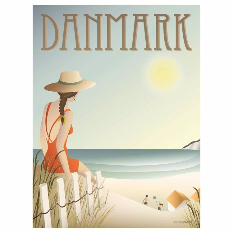 Vissevasse plakat Danmark Stranden