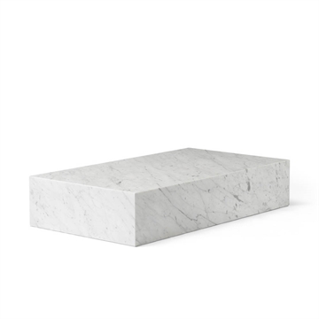 Audo Plinth Marmorbord Grand White Carrara Marble Skrå