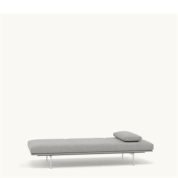 Muuto Outline Daybed Inkl. Pude -  Fiord 151/Poleret Aluminium