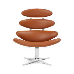 Fredericia Furniture 5000 Corona Chair Loungestol, Læder