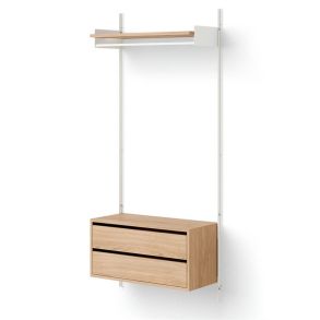 New Works Wardrobe Shelf Cabinets w. Drawers Garderobe System