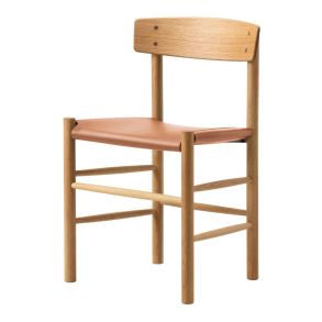 Fredericia Furniture J39 Folkestolen Sædepolstret Eg