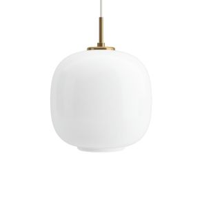 Louis Poulsen VL 45 Radiohuspendel - Opal White & Brass