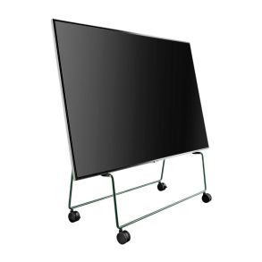 PLEASE WAIT to be SEATED CARRY TV-stander m. Hjul
