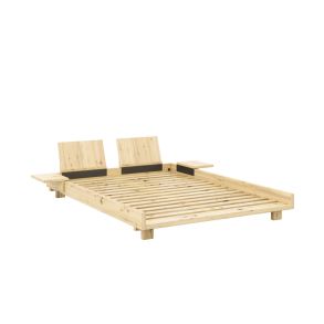 Karup Design Social Bed (inkl. 2 ryglæn & 2 sideborde) - Clear Lacquered 101