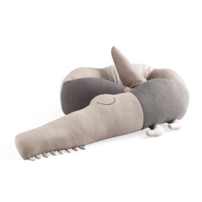 Sebra Strikket Pude - Sleepy Croc